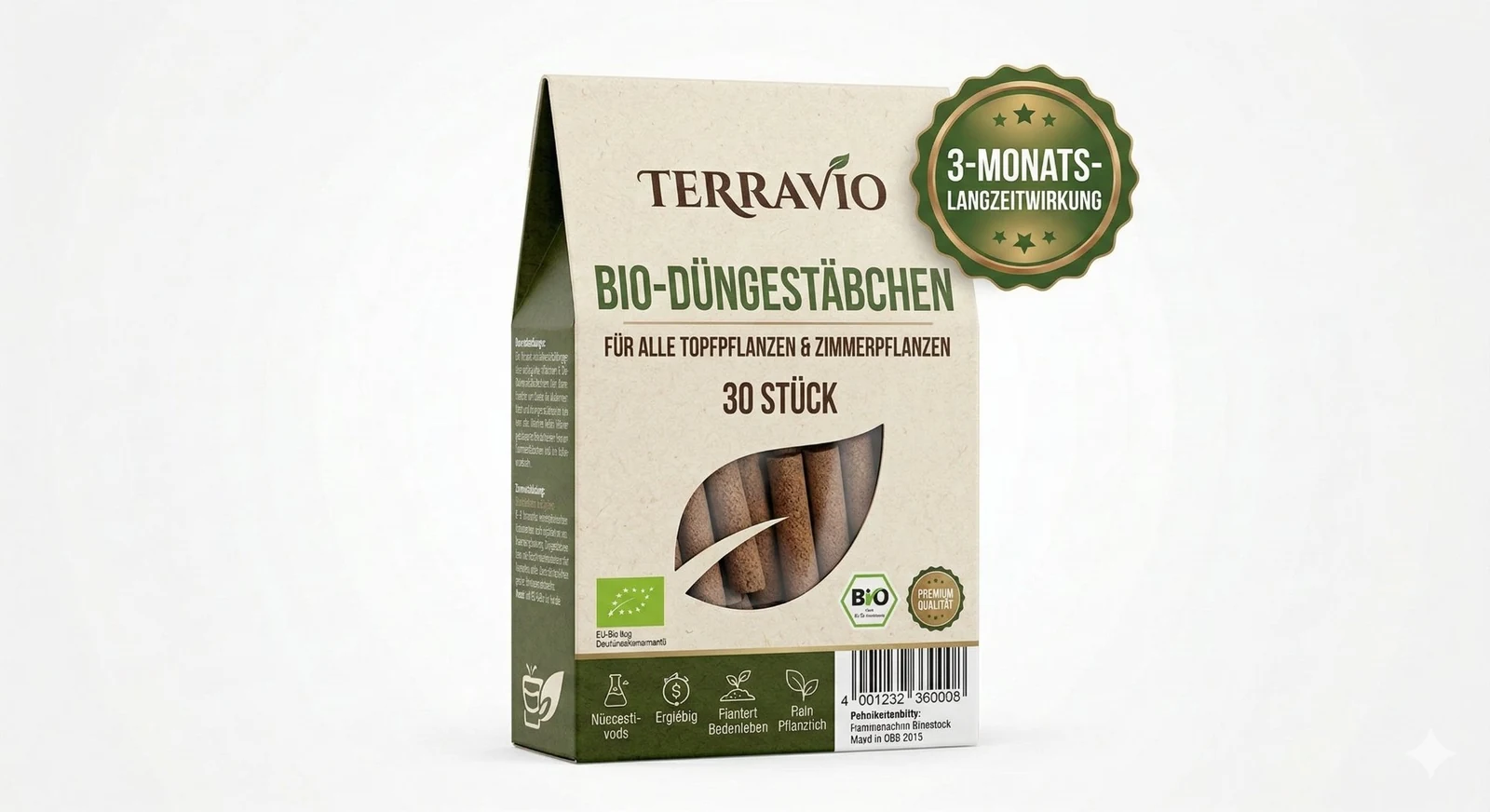 Terravio Bio-Düngestäbchen 30 Stück